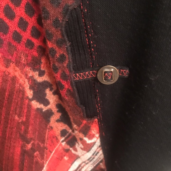 Vex Collection cowl neck sweater dark orange/black - Picture 12 of 16